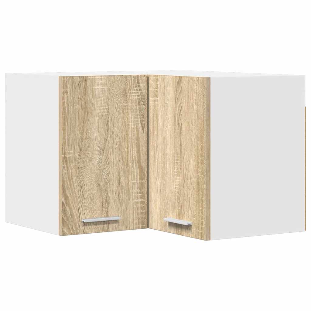 Hanging Cabinet Riga Sonoma Oak and White 57 x 57 x 40 cm